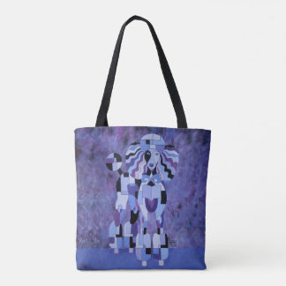 Sac fourre-tout à caniche - pourpre