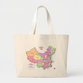 Sac fourre-tout à carte de la Chine