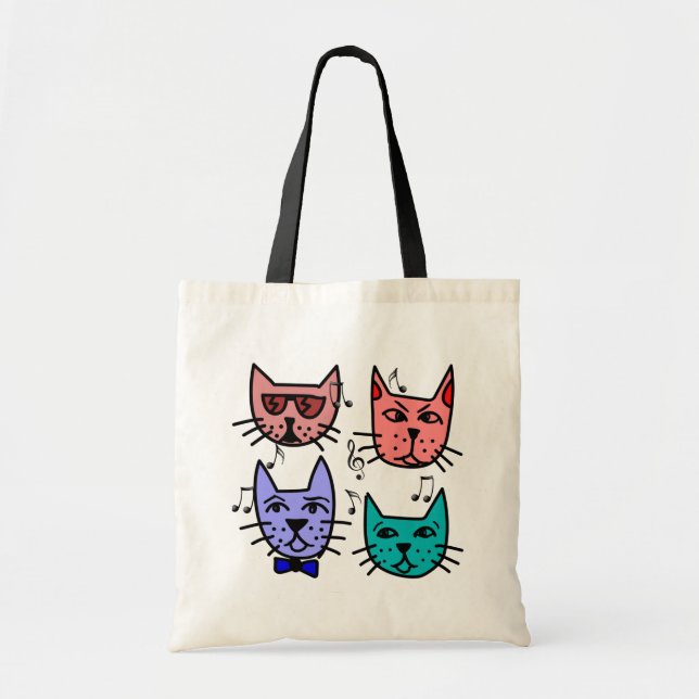 Sac fourre-tout à chats de jazz (Devant)
