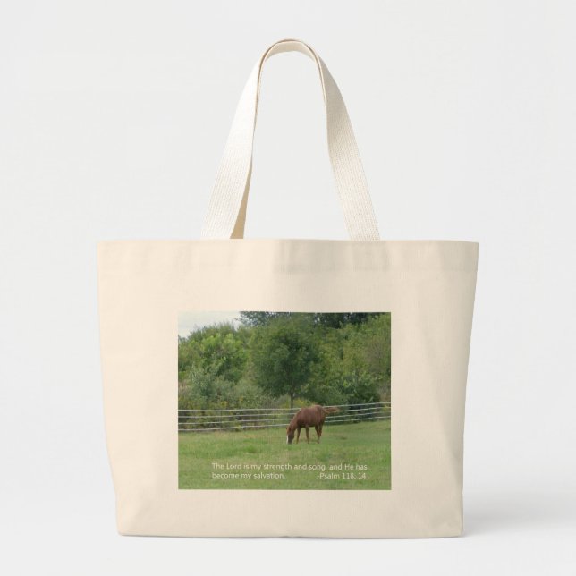 Sac fourre-tout à cheval avec l'écriture sainte (Devant)