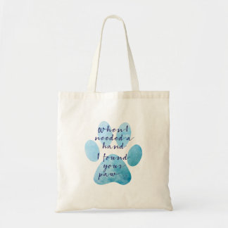 Sac fourre-tout à citation de patte d'amoureux de