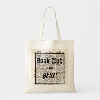 Sac fourre-tout à club de lecture avec la page