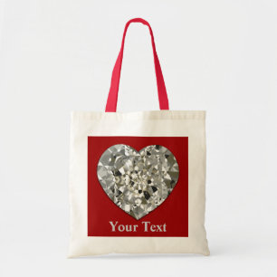 Sac fourre-tout à coeur de diamant