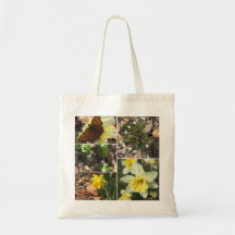 SAC FOURRE-TOUT À COLLAGE DE FLEUR