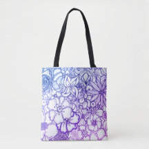 Sac fourre-tout à conception florale de Miami