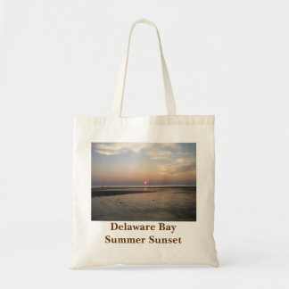 Sac fourre-tout à coucher du soleil d'été de baie