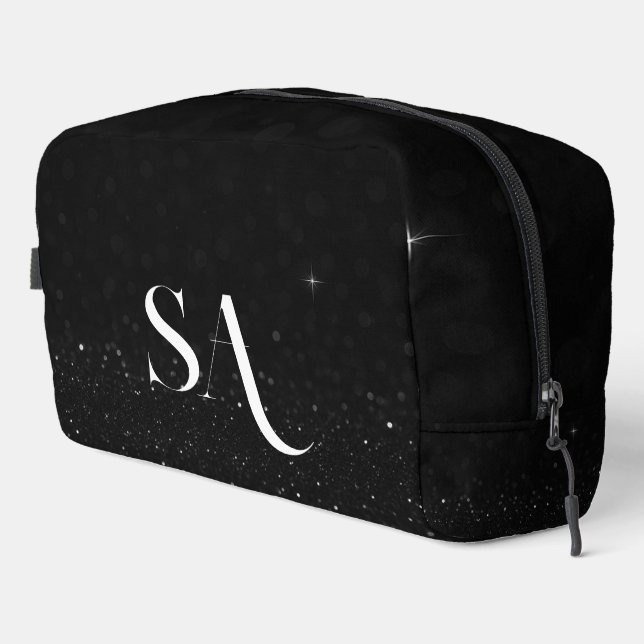 Sac fourre-tout à coudre à Parties scintillant noi (Coin droit)