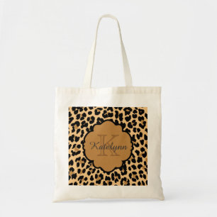 Sac fourre-tout à coutume d'empreinte de léopard