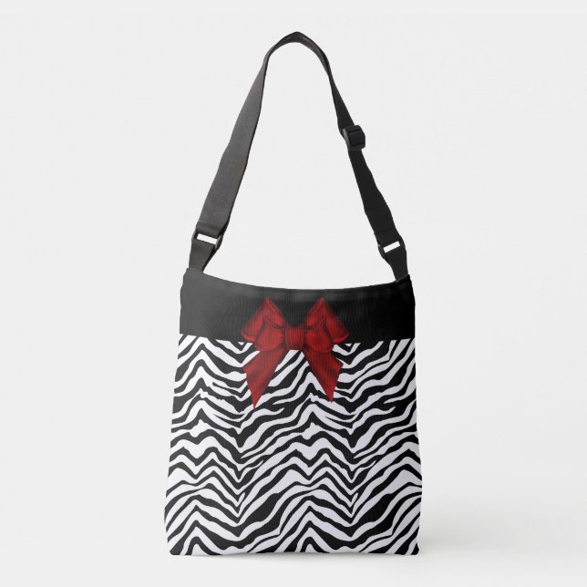 Sac fourre-tout à coutume d'impression de zèbre (Devant)
