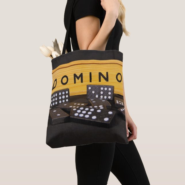 Sac fourre-tout à dominos (De près)