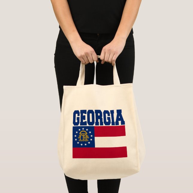 Sac fourre-tout à drapeau d'état de la Géorgie (Devant (produit))