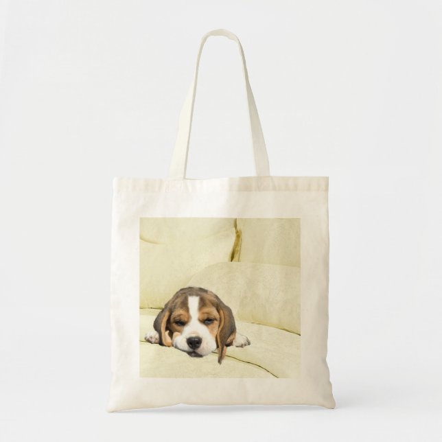 Sac fourre-tout à entretien de coussin de beagle (Devant)