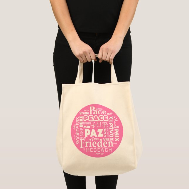 Sac fourre-tout à épicerie avec des mots multi de (Devant (produit))