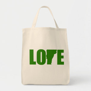 Sac fourre-tout à épicerie d'amour du Vermont