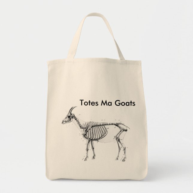 Sac fourre-tout à épicerie de chèvres de mA (Devant)