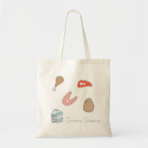 Sac fourre-tout à épicerie de nourriture