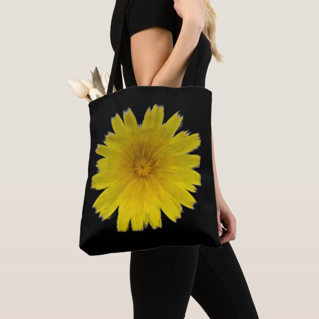 Sac fourre-tout à fleur avec la conception (De près)