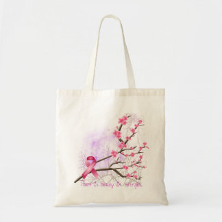Sac fourre-tout à fleurs de cerisier de conscience