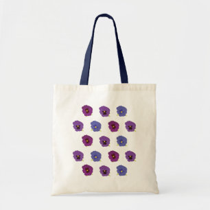Sac fourre-tout à fleurs violettes