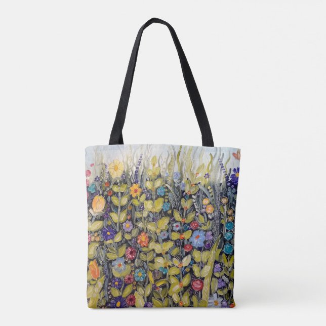 Sac fourre-tout à flower power (Dos)