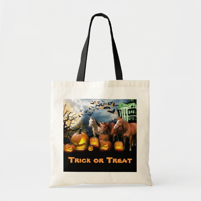 Sac fourre-tout à Halloween de cheval (Devant)