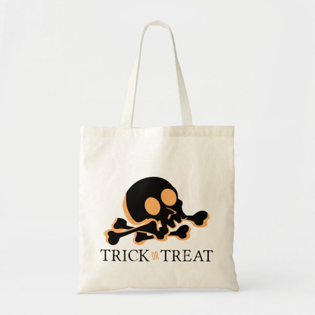 Sac fourre-tout à Halloween de des bonbons ou un (Devant)