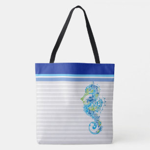 Sac fourre-tout à hippocampe de bord de la mer