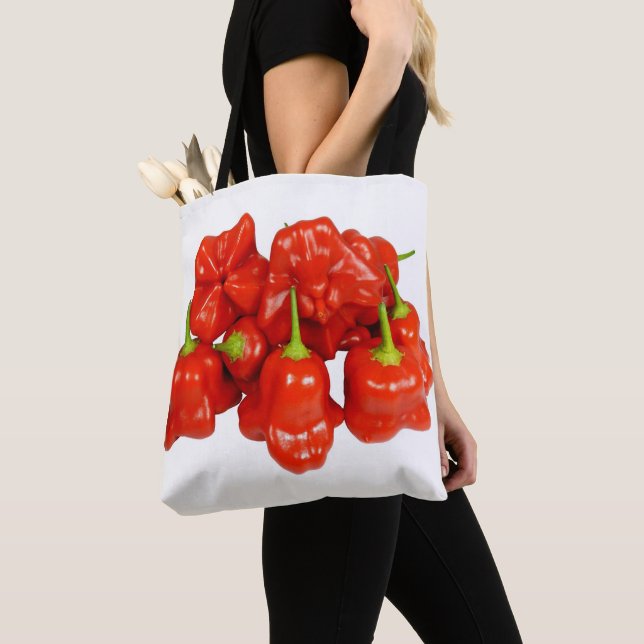 Sac fourre-tout à impression de piments de (De près)