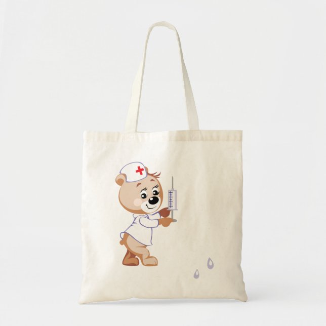 Sac fourre-tout à infirmière d'ours de nounours (Devant)