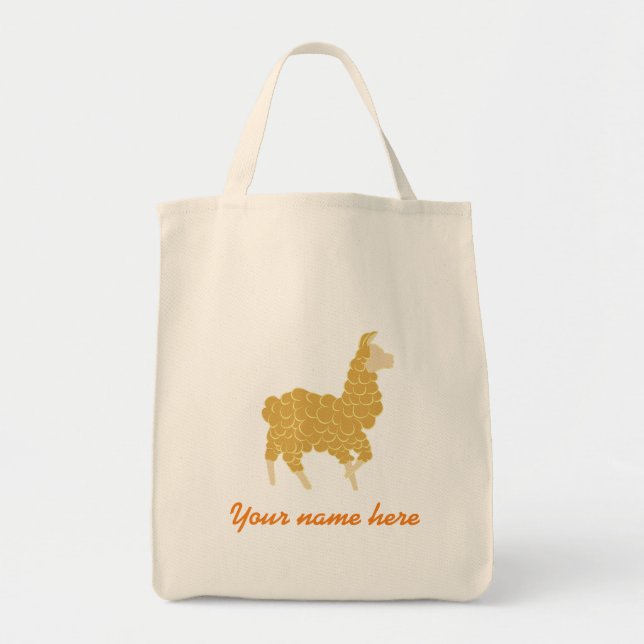 Sac fourre-tout à lama (personnalisable) (Devant)