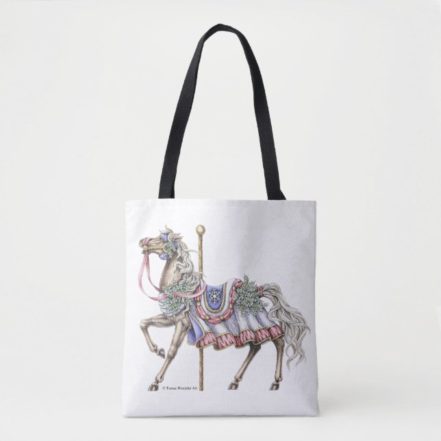 Sac fourre-tout à l'encre à dessin de cheval de (Devant)