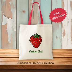 Sac fourre-tout à l'icône de fraise