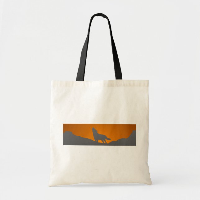 Sac fourre-tout à loup d'hurlement (Devant)