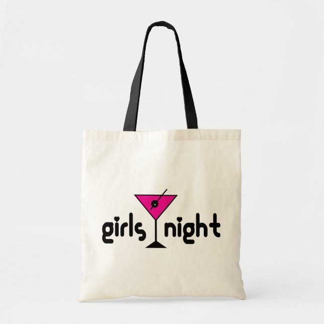 Sac fourre-tout à Martini de rose de nuit de (Devant)