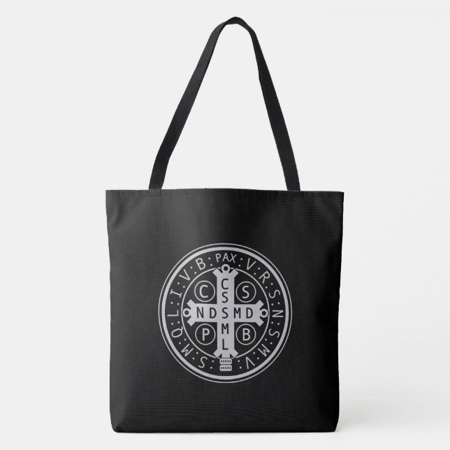 Sac fourre-tout à médaille de St Benoît (Devant)