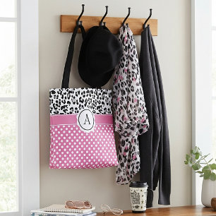 Sac fourre-tout à monogramme avec impression de po