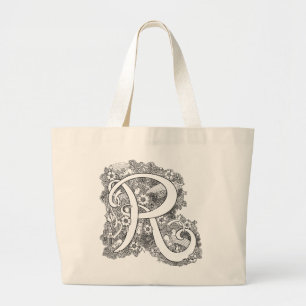 Sac fourre-tout à monogramme de griffonnage de ze