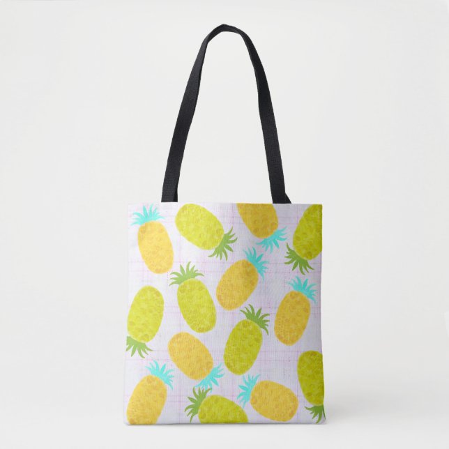 Sac fourre-tout à motif de ferme Ocean Pineapples (Devant)