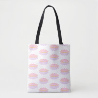 Sac fourre-tout à motif de fleur de lotus