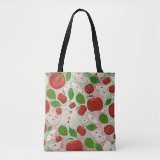 Sac fourre-tout à motif de pomme d'automne dessiné