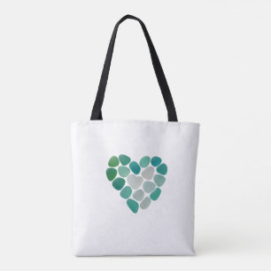 sac fourre-tout à motif de verre de mer
