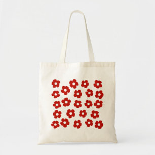 Sac fourre-tout à motif floral abstrait peint à la