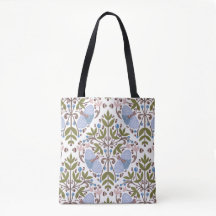 Sac fourre-tout à motif floral moth