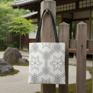 Sac fourre-tout à motif géométrique continu