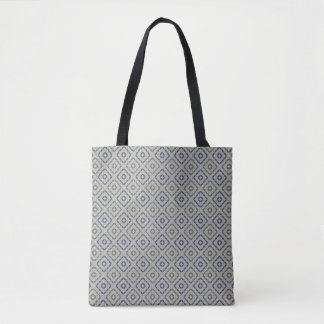 Sac fourre-tout à motif gris rétro 