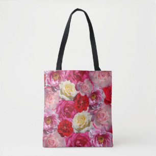 sac fourre-tout à nombreuses roses
