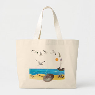 Sac fourre-tout à plage de crabe en fer à cheval