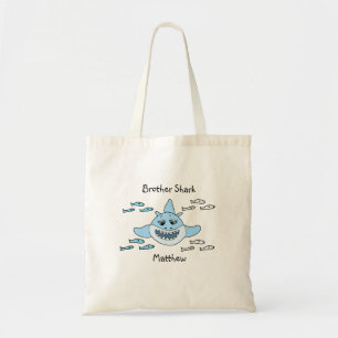 Sac fourre-tout à plage personnalisé par requin de