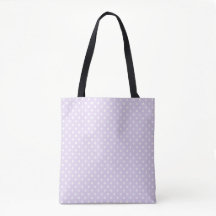 Sac fourre-tout à pois lavande | Porte-tout rétro