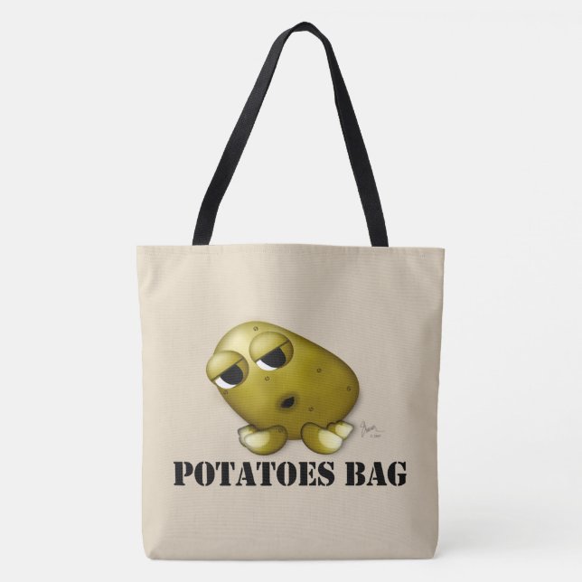 Sac fourre-tout à pommes de terre d'amusement (Devant)